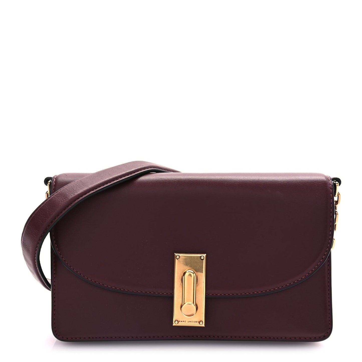 Calfskin West End Chain Wallet  Burgundy