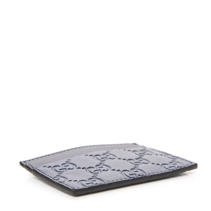 Gucci Guccissima Card Holder Blue 4 of 6