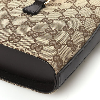 Gucci Monogram Web Mini Bucket Bag Beige Dark Brown 8 of 8