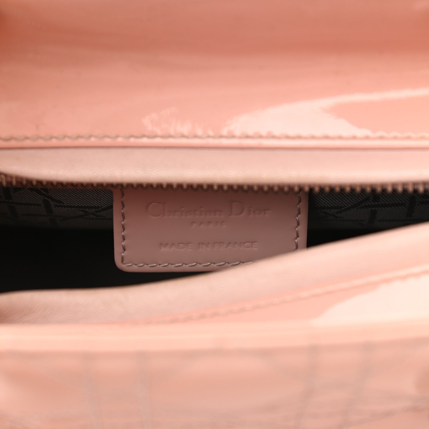 Christian Dior Patent Cannage Medium Lady Dior Rose Clair 10 of 14