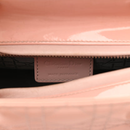 Christian Dior Patent Cannage Medium Lady Dior Rose Clair 10 of 14