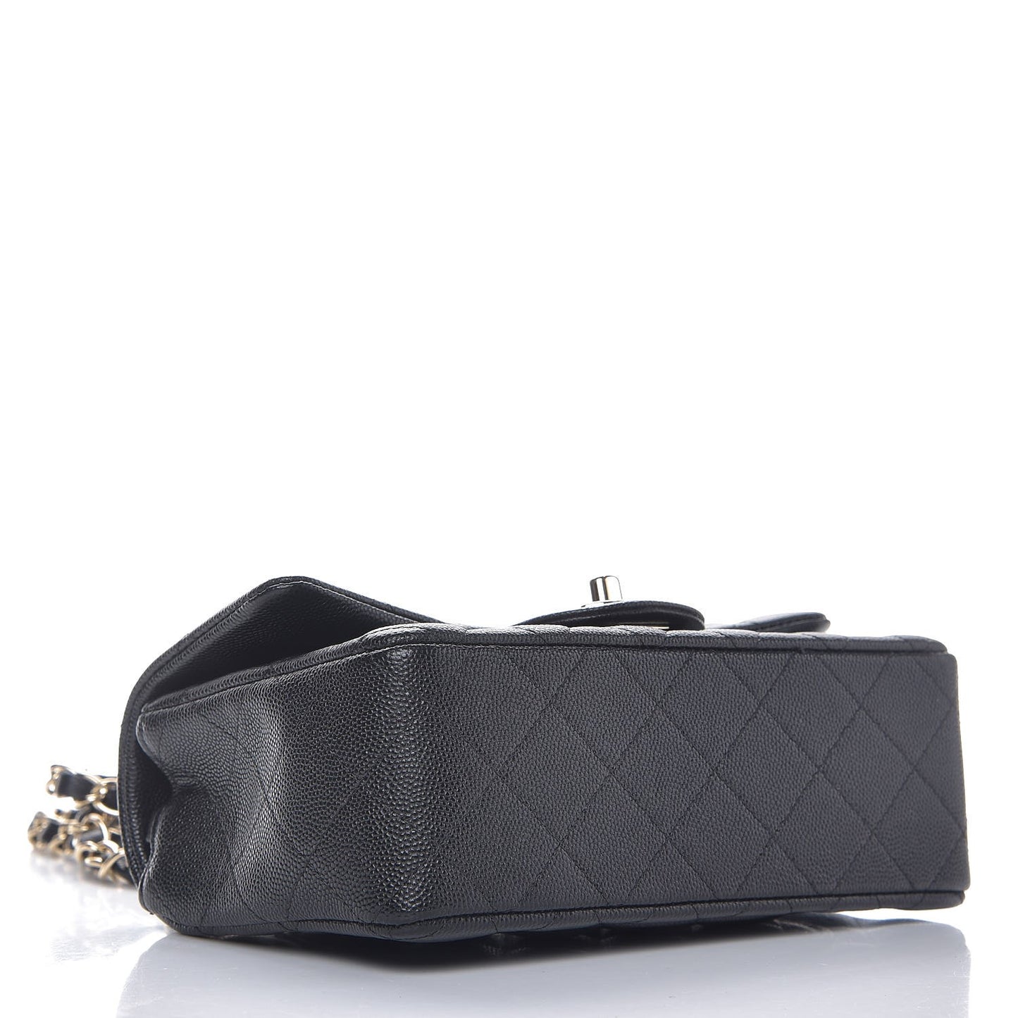 Caviar Quilted Mini Rectangular Flap Black