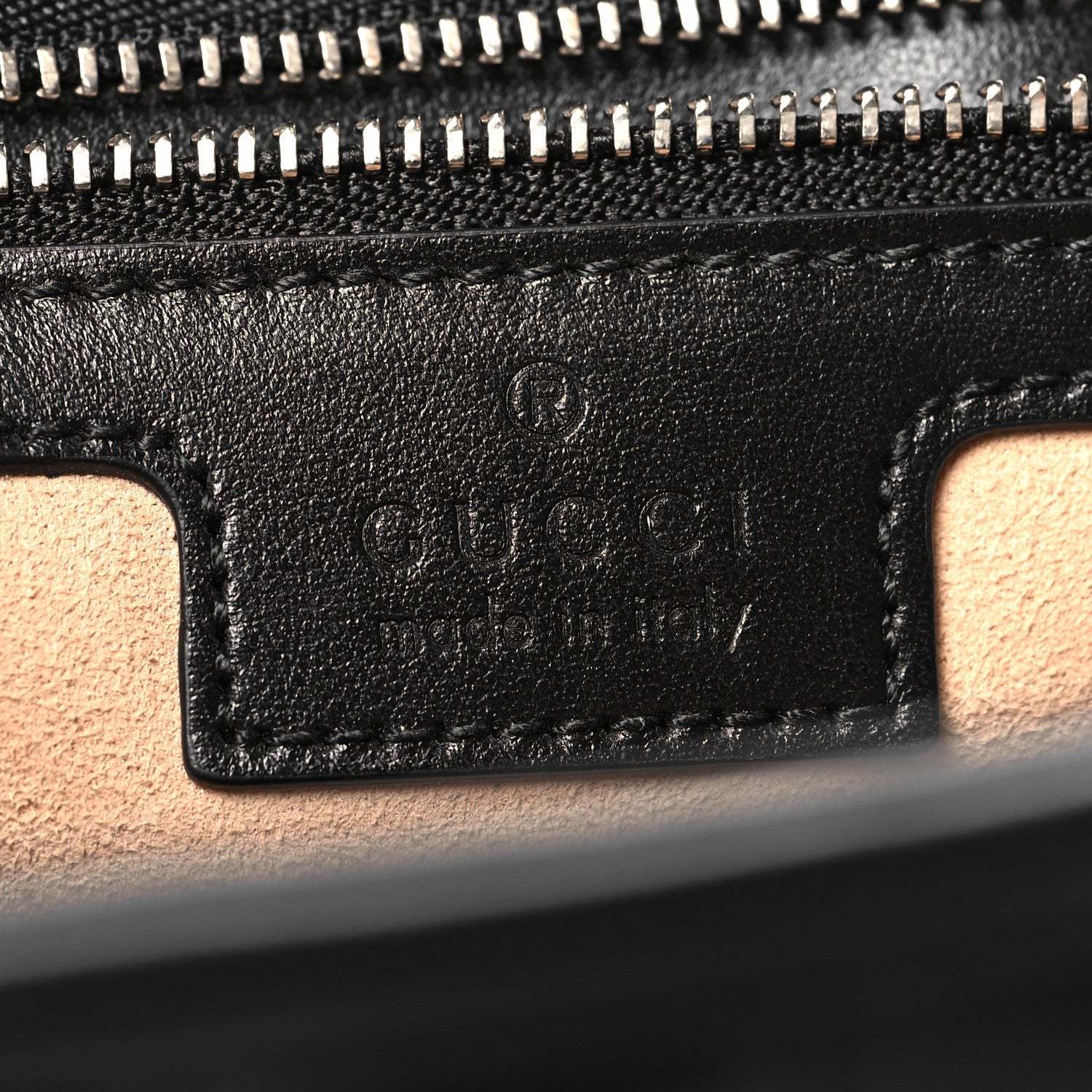 Gucci Calfskin Matelasse Aria Medium GG Marmont Shoulder Bag Black 6 of 7