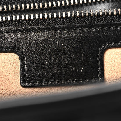Gucci Calfskin Matelasse Aria Medium GG Marmont Shoulder Bag Black 6 of 7