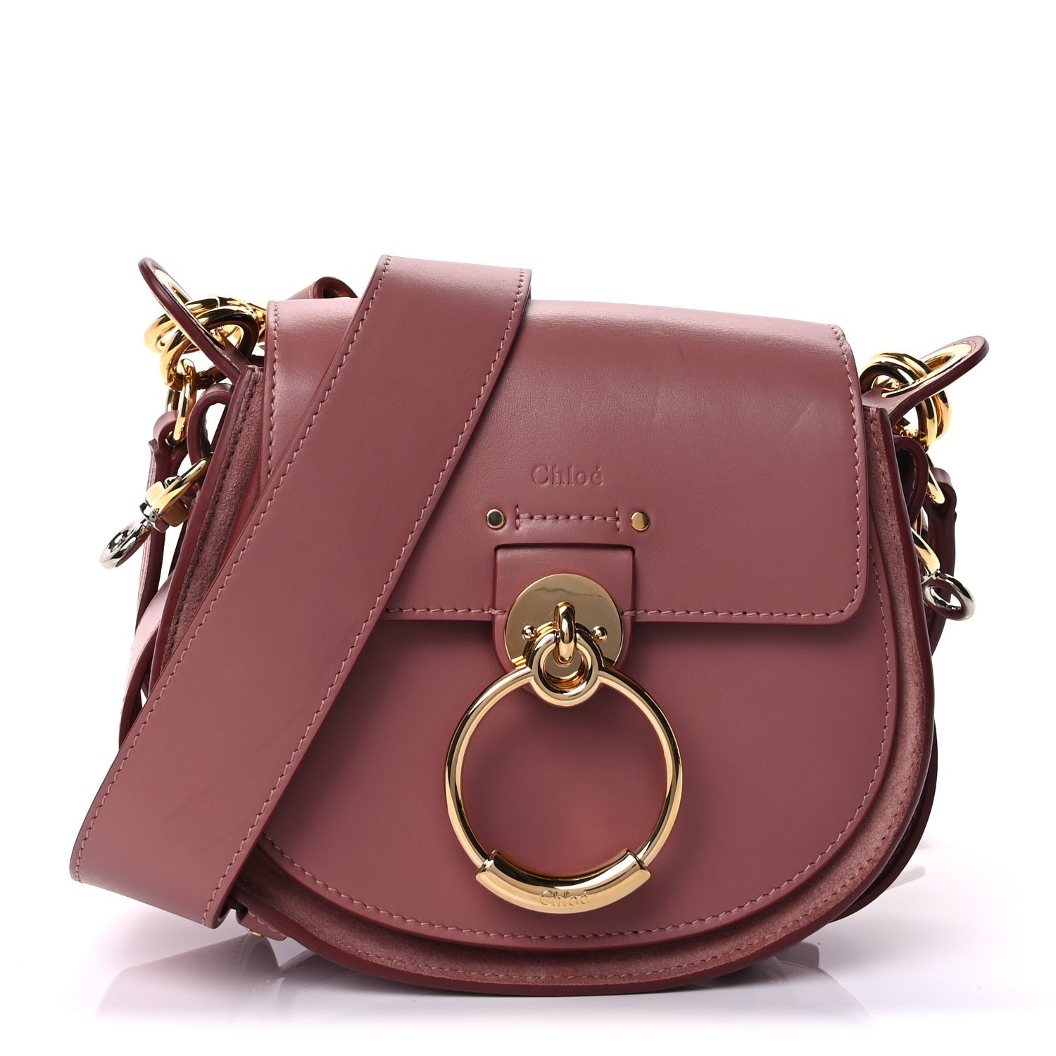 Chloe Calfskin Small Tess Bag Rusty Pink 1 of 8
