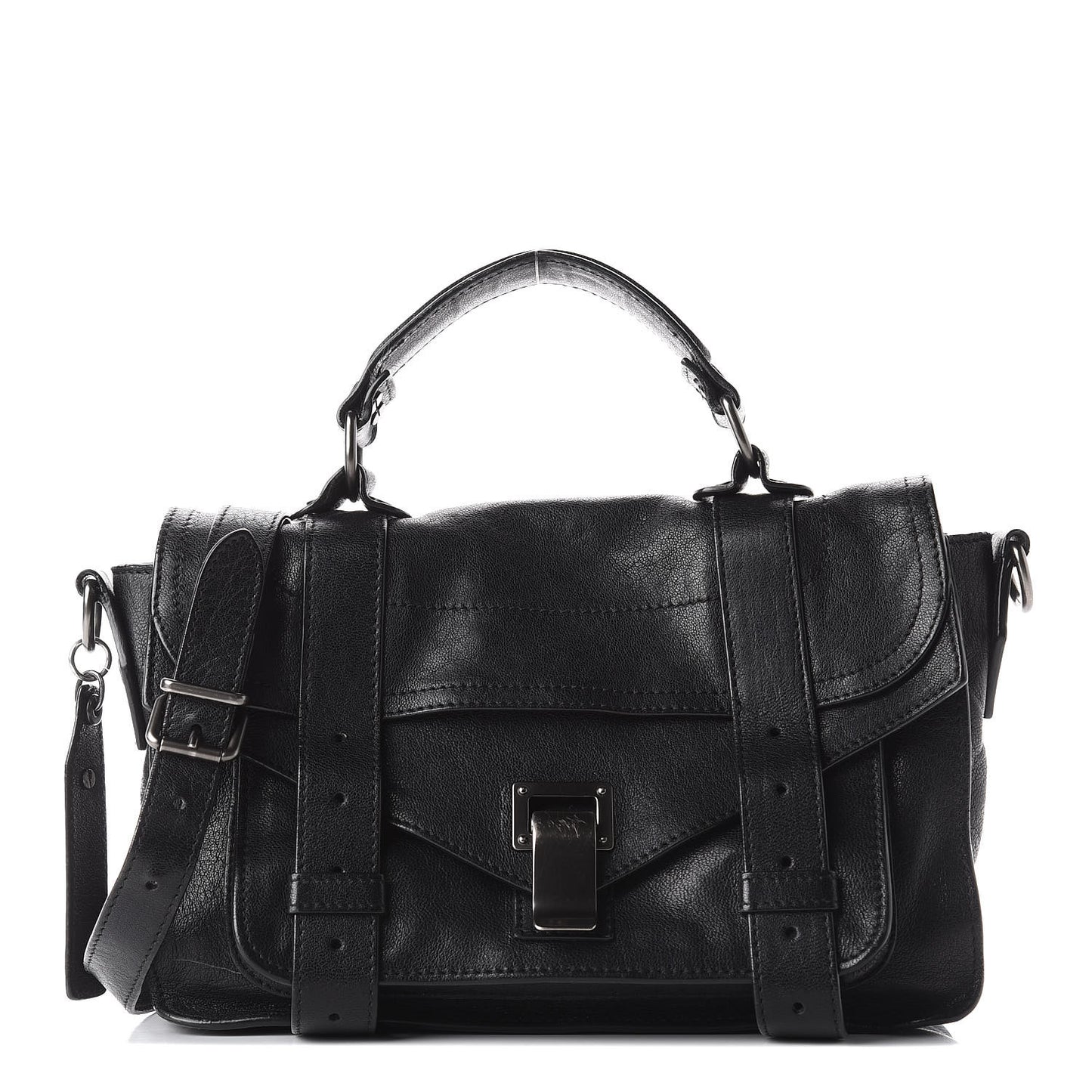 Lambskin Tiny PS1 Satchel Black