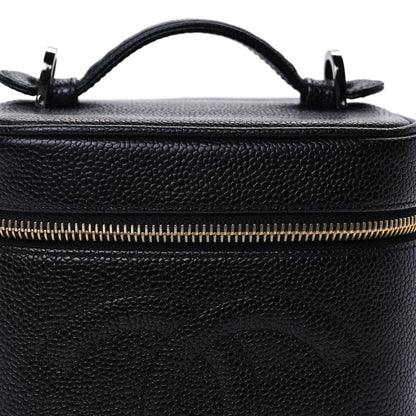 Chanel Caviar Vanity Cosmetic Case Black 6 of 7