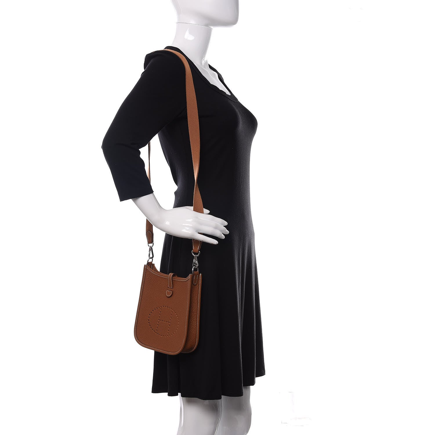 Hermes Taurillon Clemence Evelyne TPM Gold 2 of 11