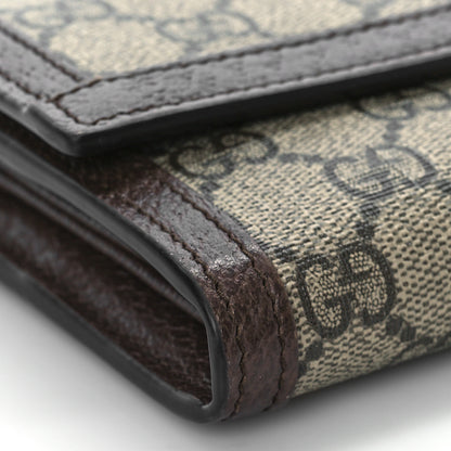 Gucci GG Supreme Monogram Web Ophidia Continental Wallet Brown 8 of 10