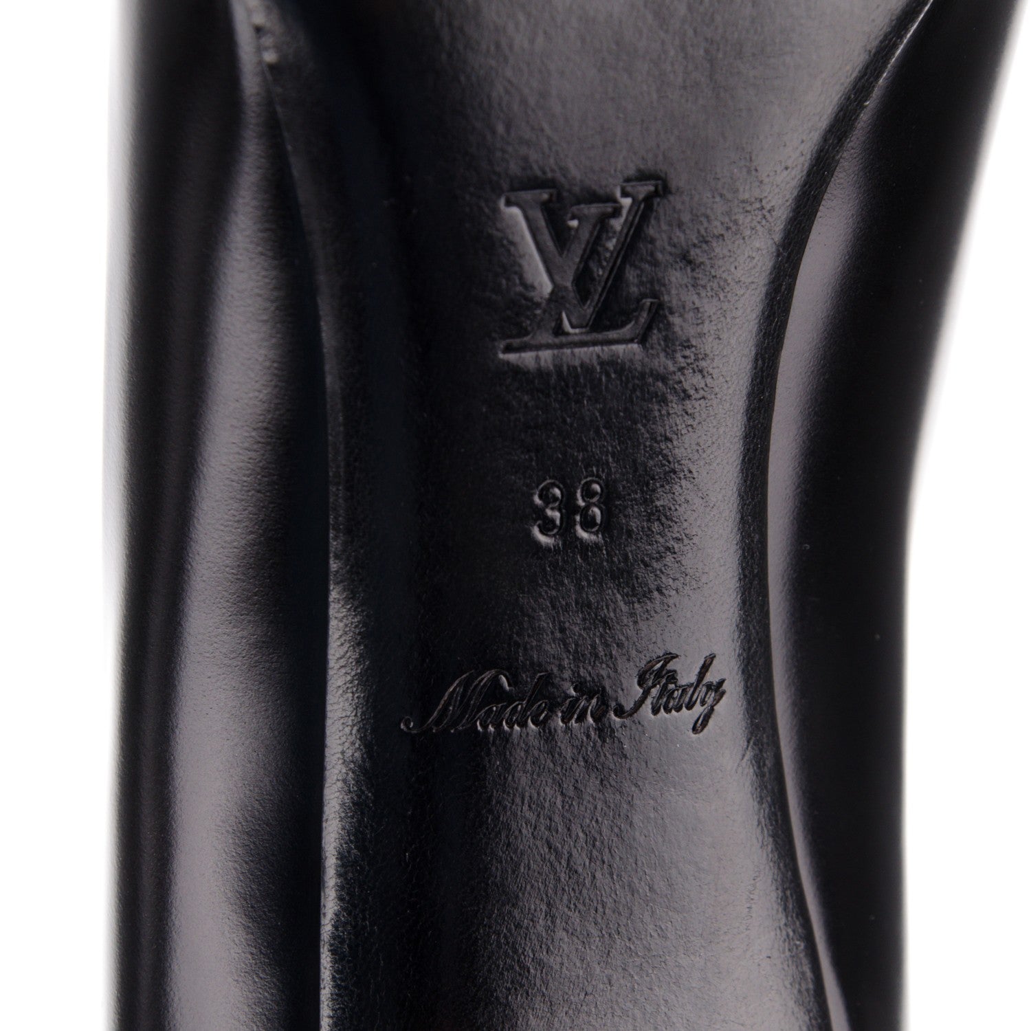 Louis Vuitton Calfskin Cubic Pumps 38 Black 6 of 8