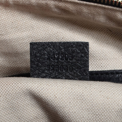 Gucci Leather Vintage Web Medium Boston Black 7 of 8