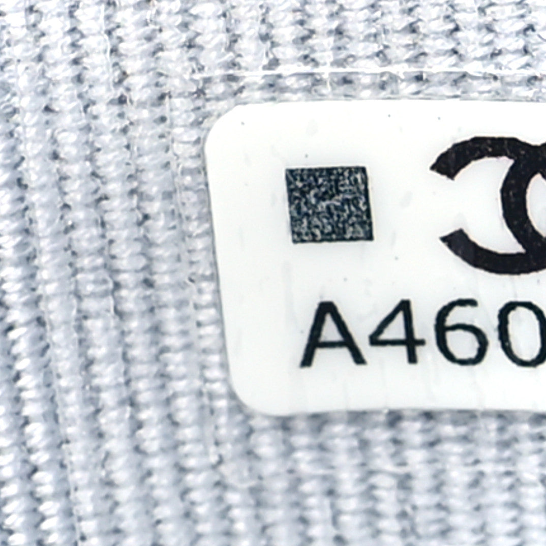 Chanel Caviar Quilted Flap Card Holder Wallet Light Blue 8 of 8