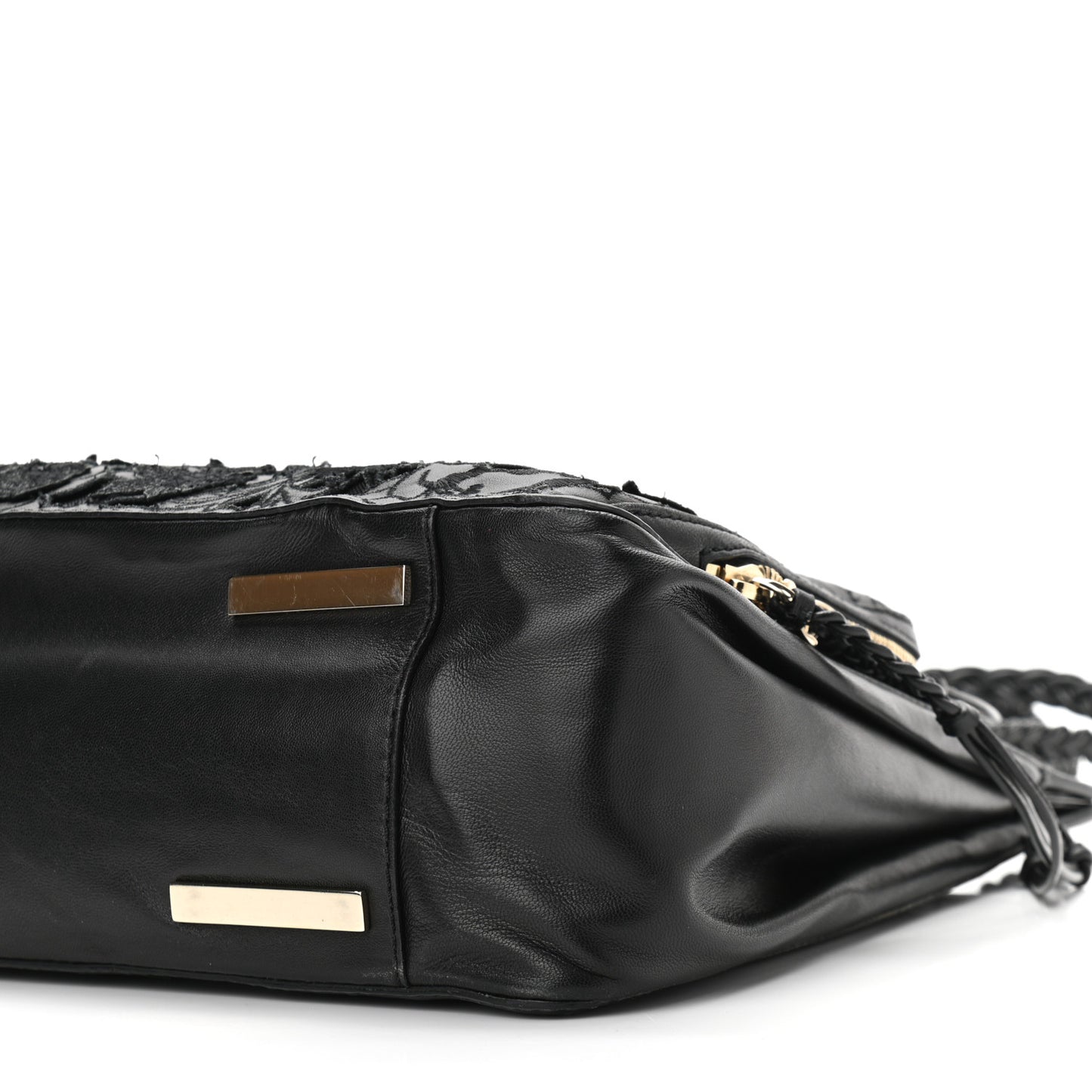 Vitello Lace Demetra Satchel Black