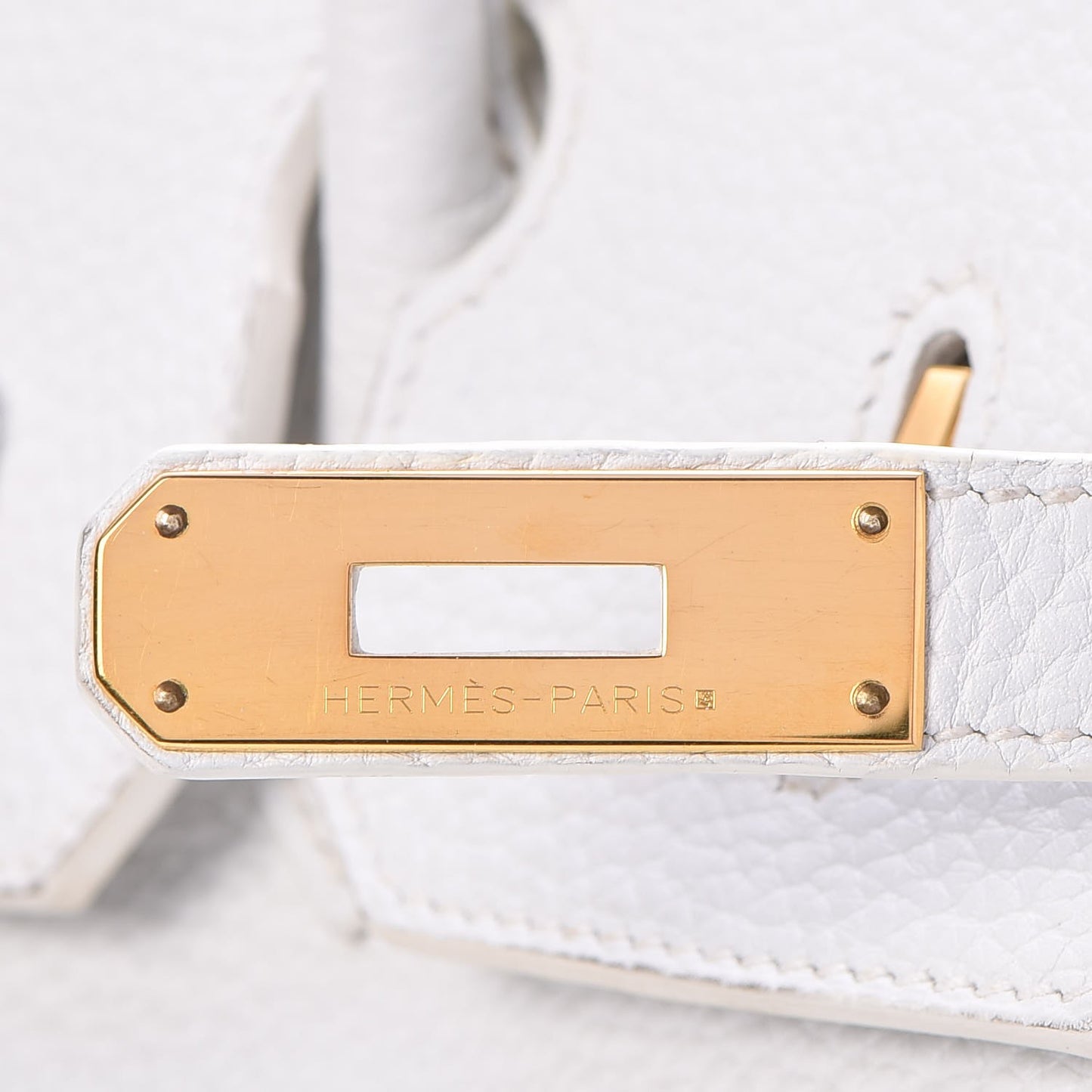 Taurillon Clemence Birkin 35 White