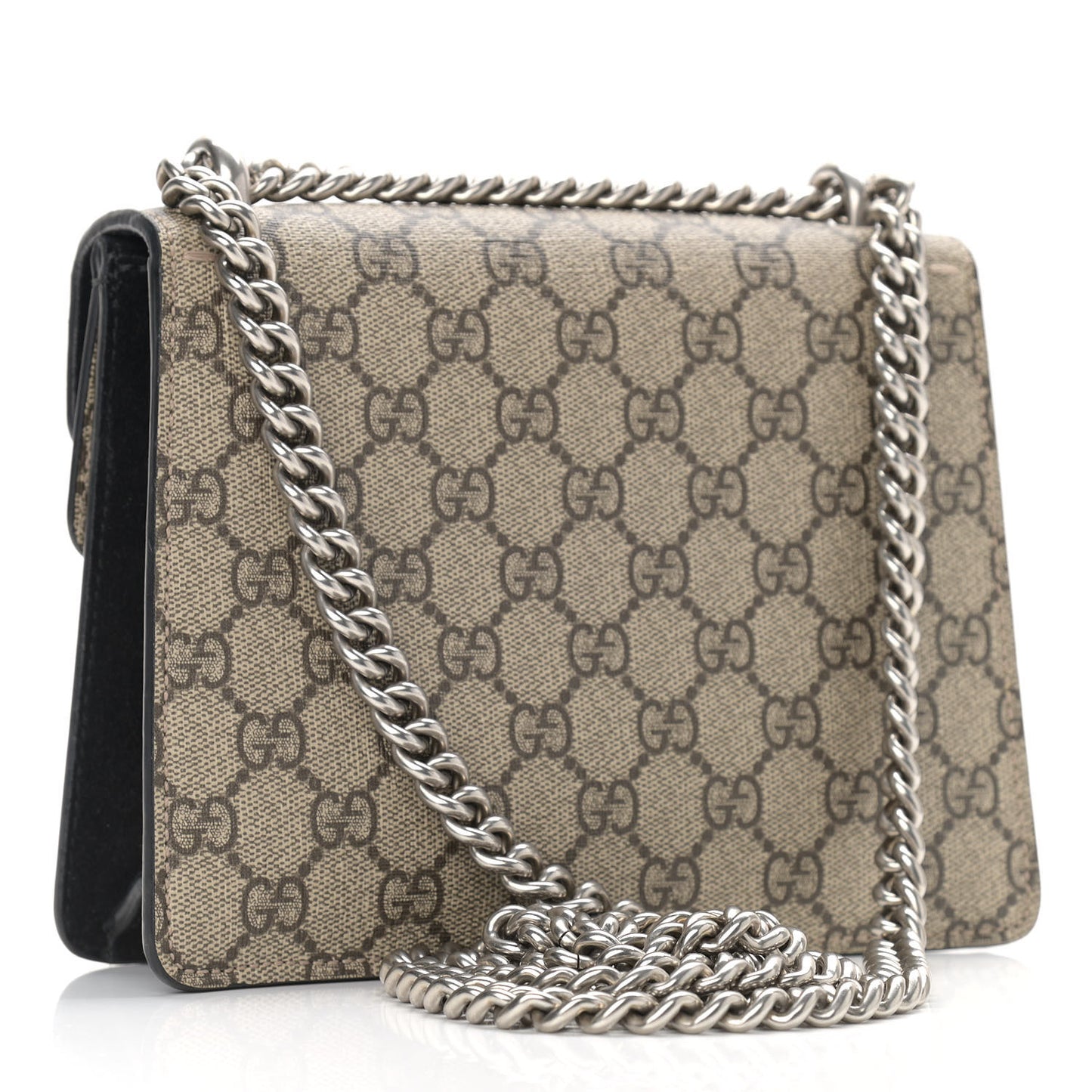 GG Supreme Monogram Mini Dionysus Shoulder Bag Black