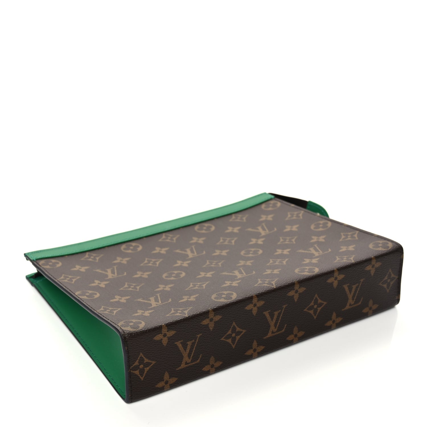 Louis Vuitton Monogram Macassar Pochette Voyage MM Borneo Green 4 of 8