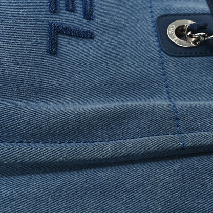 Chanel Canvas Sequin Small Deauville Tote Navy 11 of 12