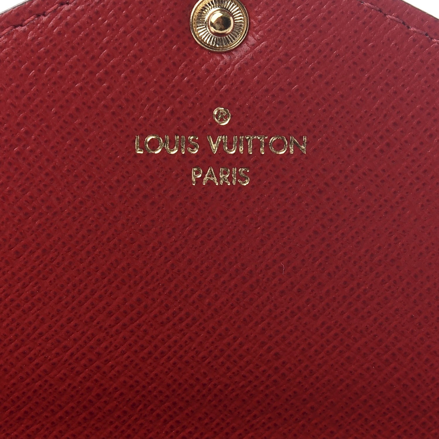 Louis Vuitton Damier Ebene Josephine Wallet Red 5 of 8
