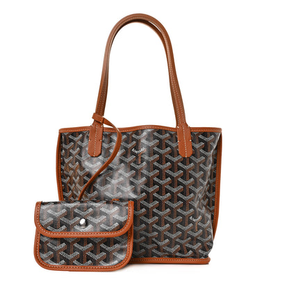 Goyard Goyardine Reversible Mini Anjou Black Gold 1 of 8