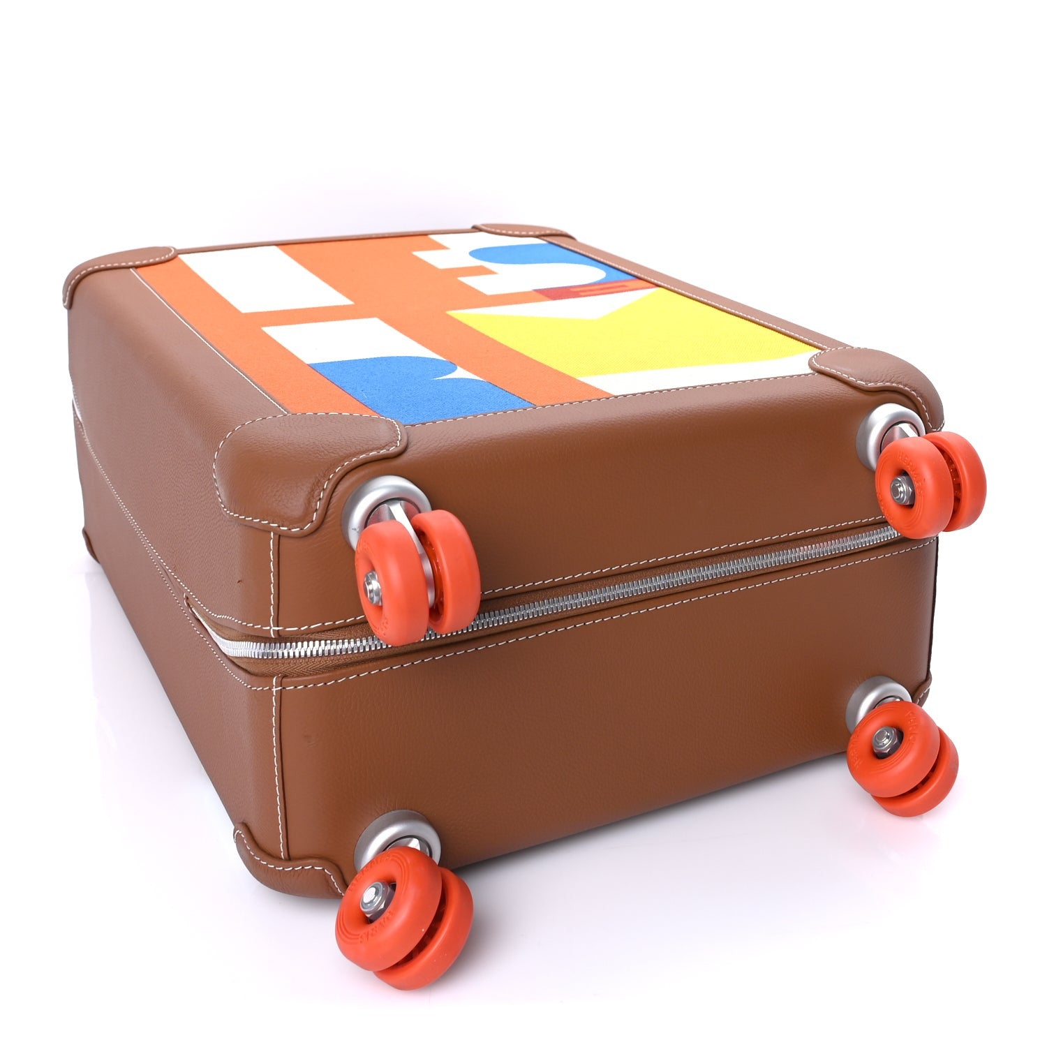 Hermes Canvas Taurillon Regate RMS Rolling Trolley Luggage  Multicolor 3 of 7