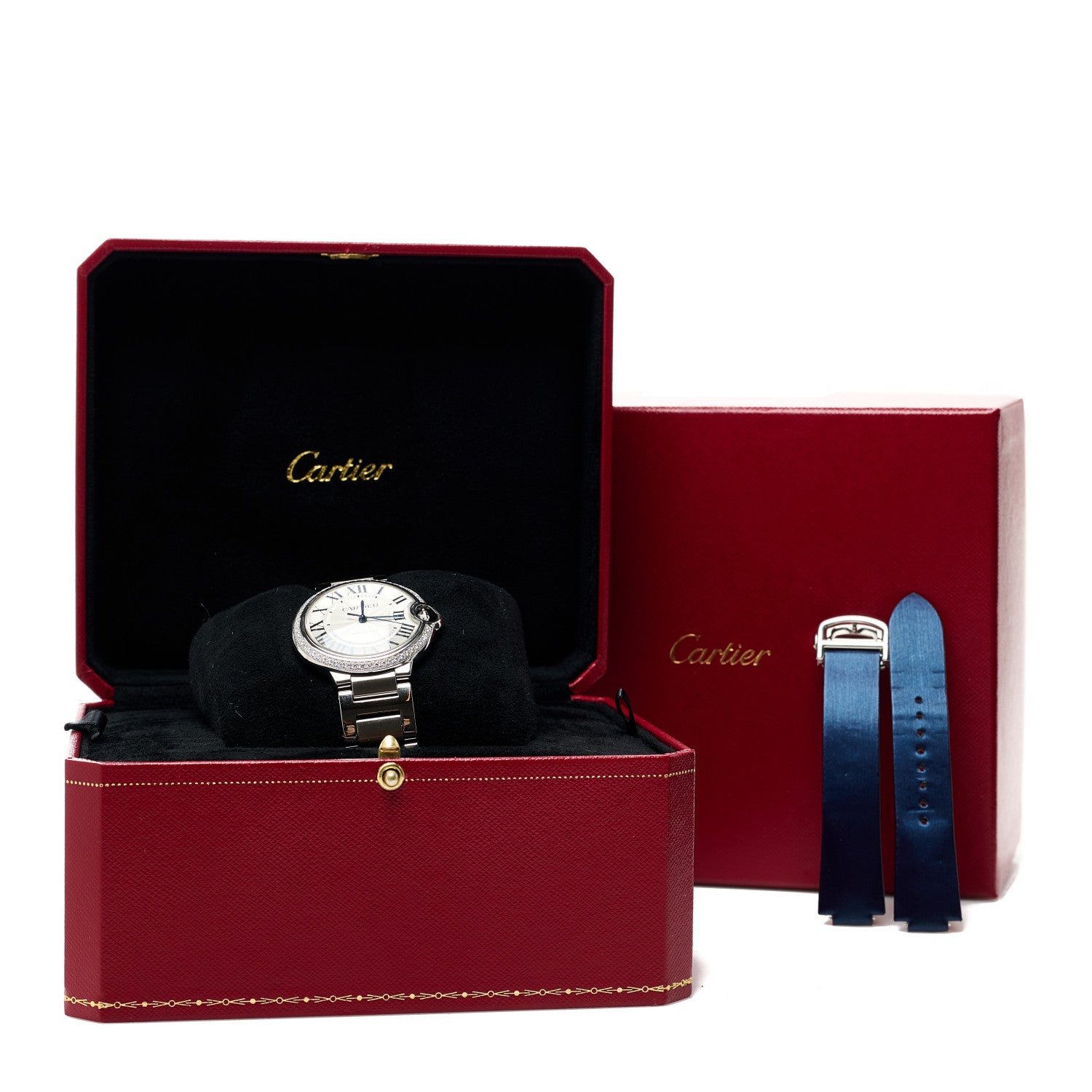 Cartier Stainless Steel Diamond Bezel 36mm Ballon Bleu De Cartier Automatic Watch 6 of 6