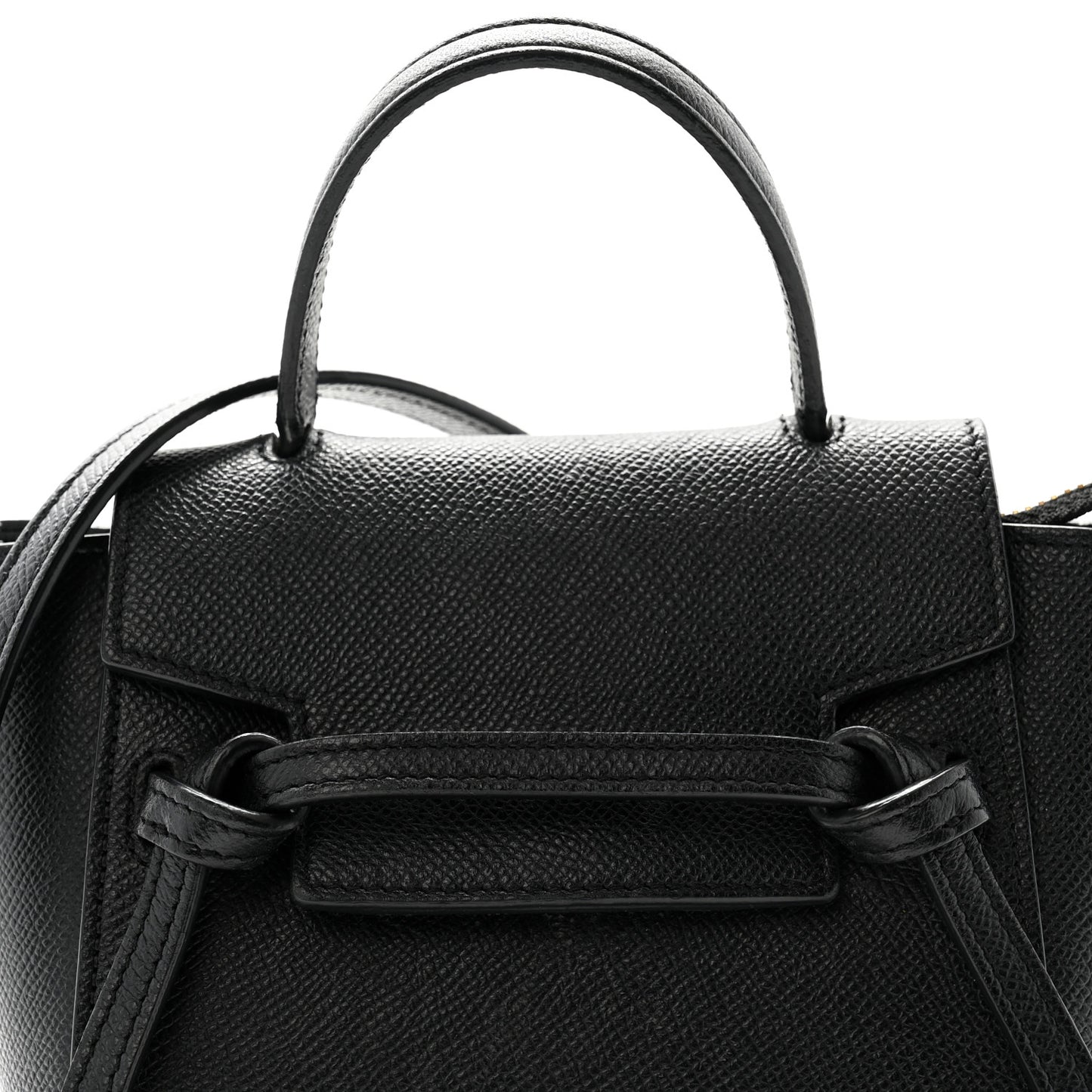 Grained Calfskin Pico Belt Bag Black