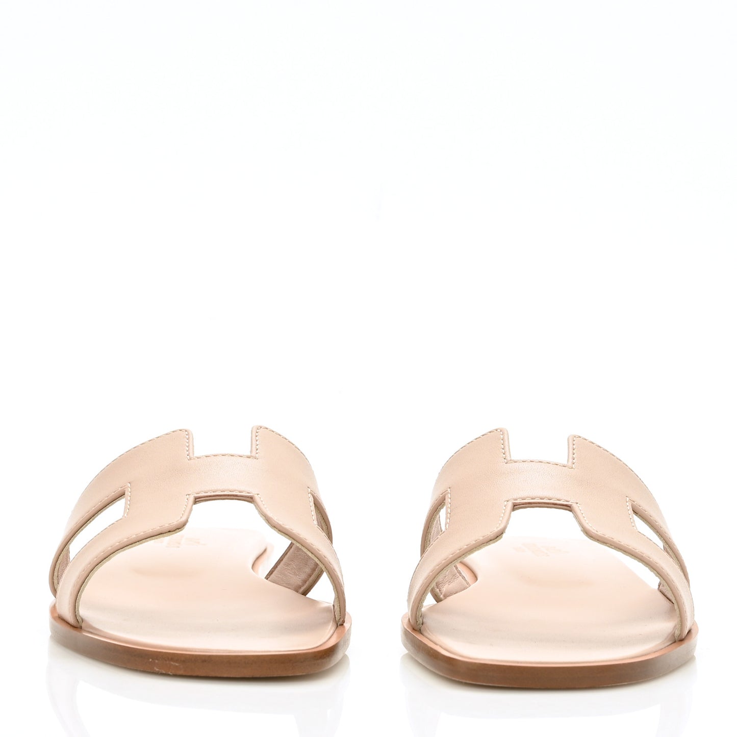 Box Calfskin Oran Sandals 36 Bois De Santal