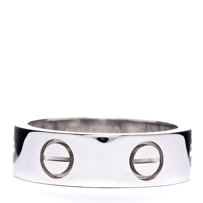 Cartier 18K White Gold 5.5mm LOVE Ring 50 5.25 3 of 5