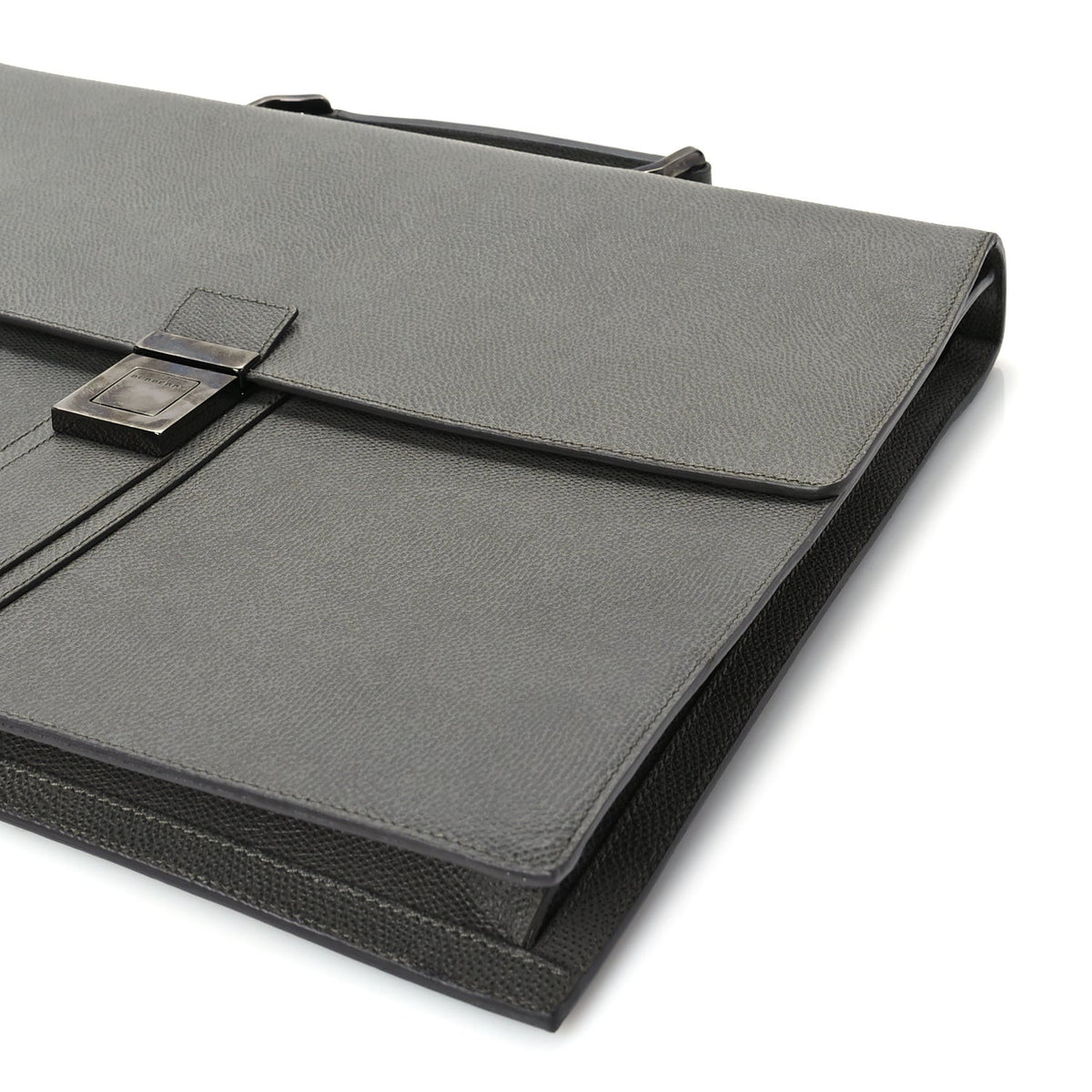 Burberry London Calfskin Blackford Briefcase Grey 8 of 8