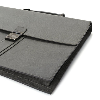 Burberry London Calfskin Blackford Briefcase Grey 8 of 8