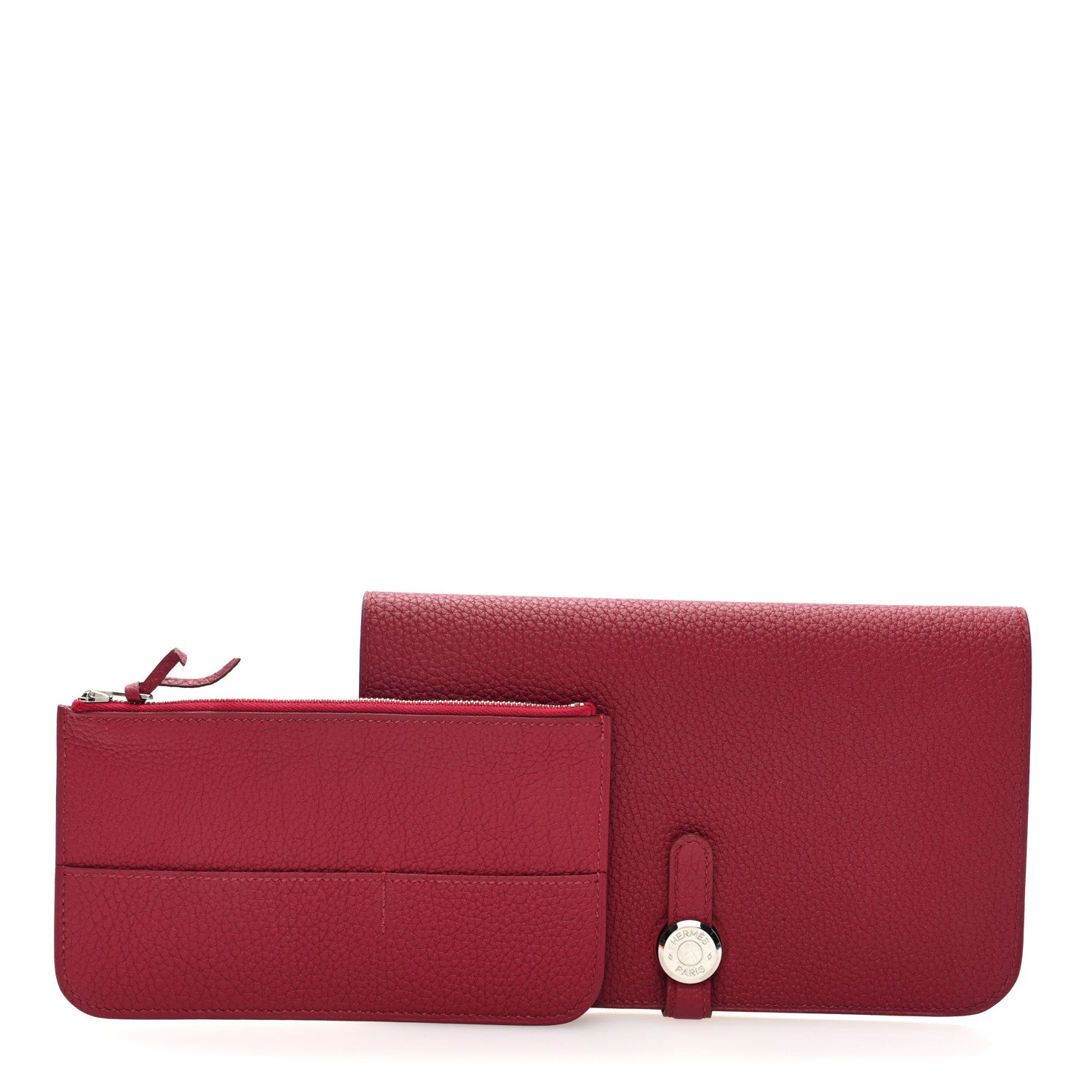 Hermes Dogon Duo Wallet Rubis 2 of 9