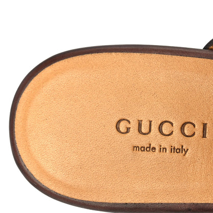 Gucci Womens Princetown Slippers 37 Fondente Brown 7 of 8