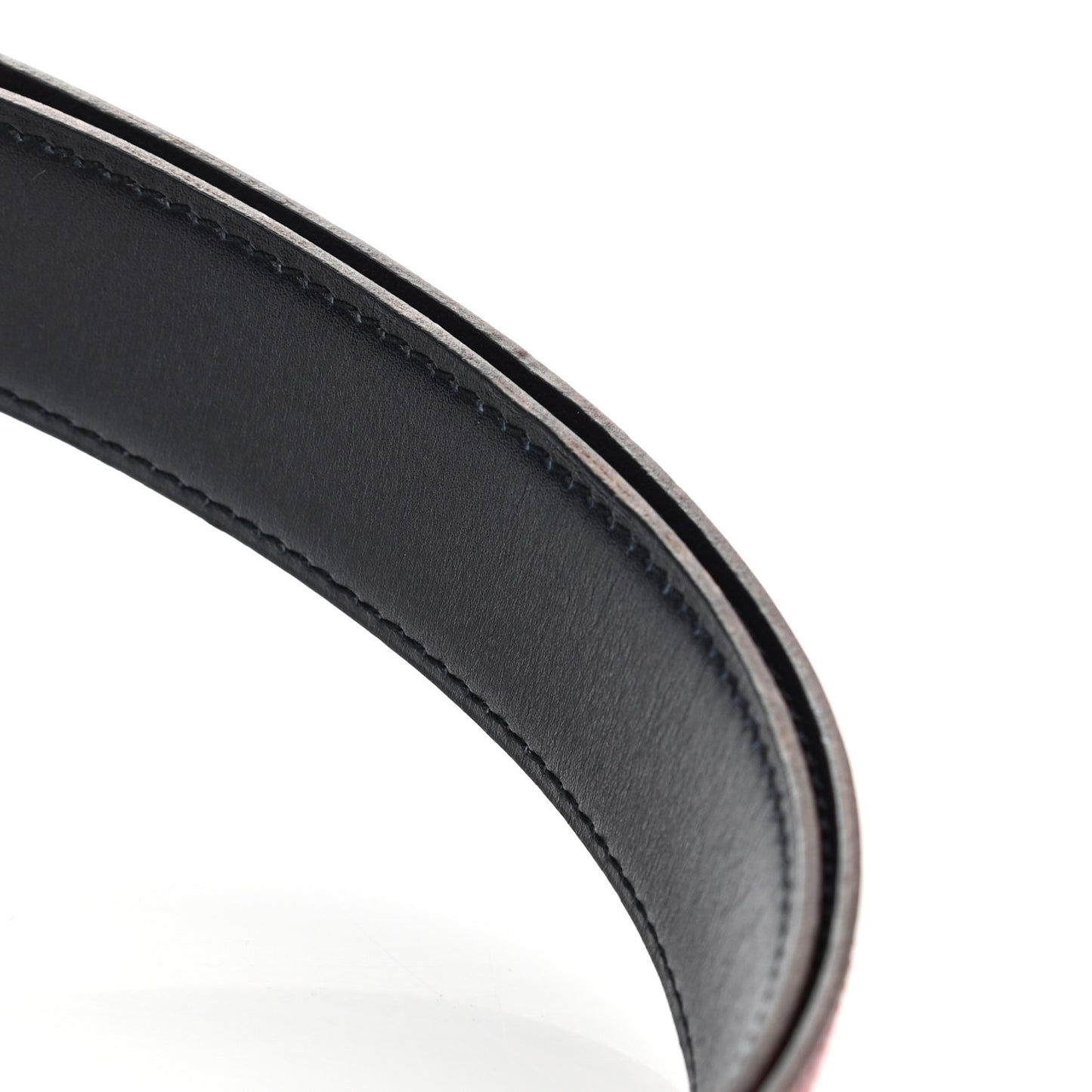 Chamonix Box 32mm Reversible Belt Strap 80 Rouge Vif Bleu Indigo