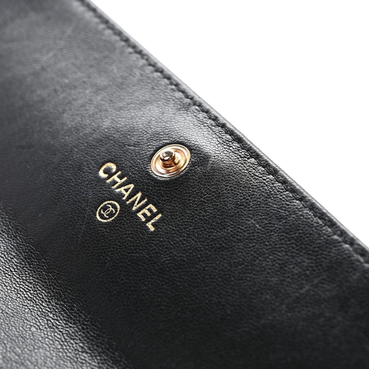 Chanel Lambskin Quilted Chanel 19 Flap Wallet Black 9 of 13