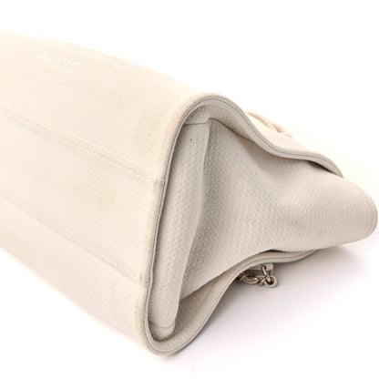 Chanel Mixed Fibers Small Deauville Tote  White 8 of 8