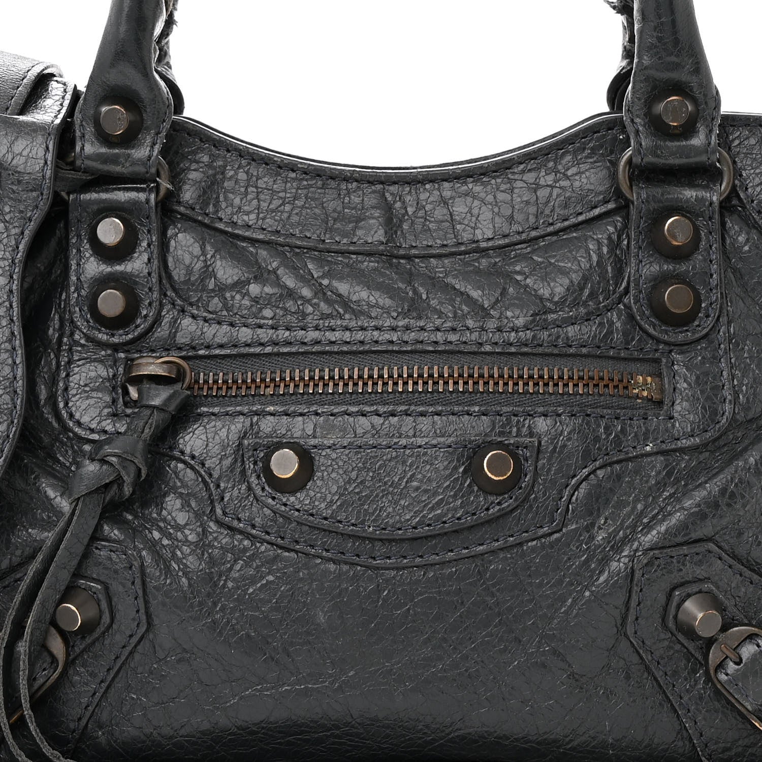 Balenciaga Agneau Classic Hardware Mini City Anthracite 9 of 15