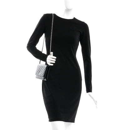 Chanel Lambskin Quilted Wallet On Chain WOC Black 2 of 7