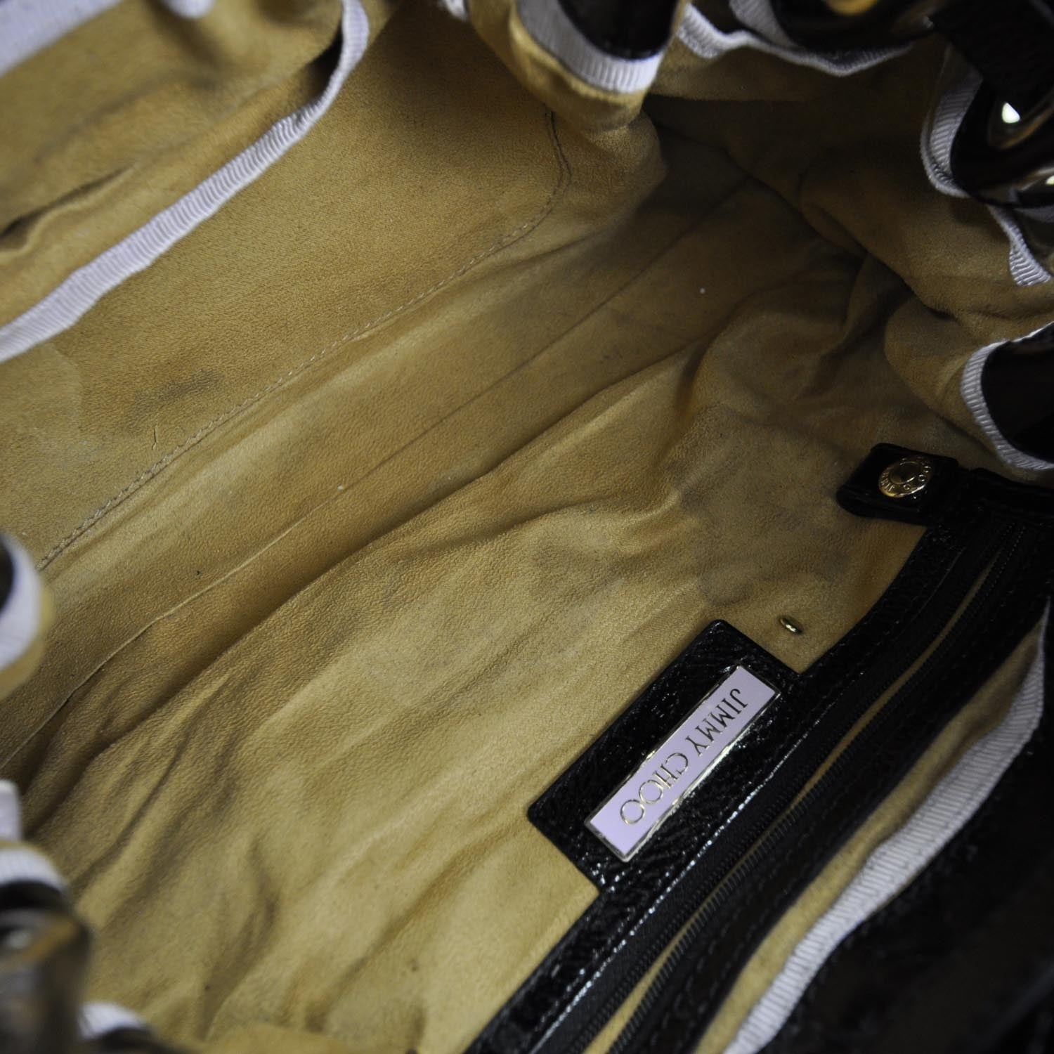 Jimmy Choo Lizard Embossed Leather Riki Bag 7 of 10