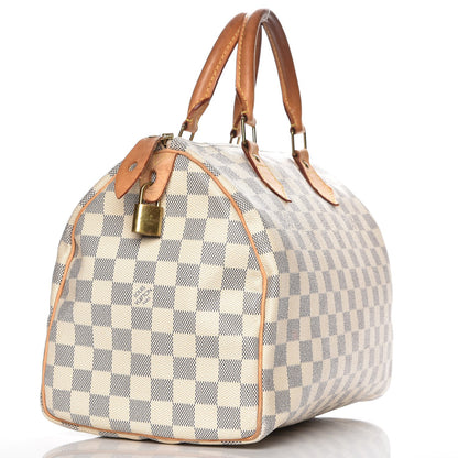 Louis Vuitton Damier Azur Speedy 30 3 of 13