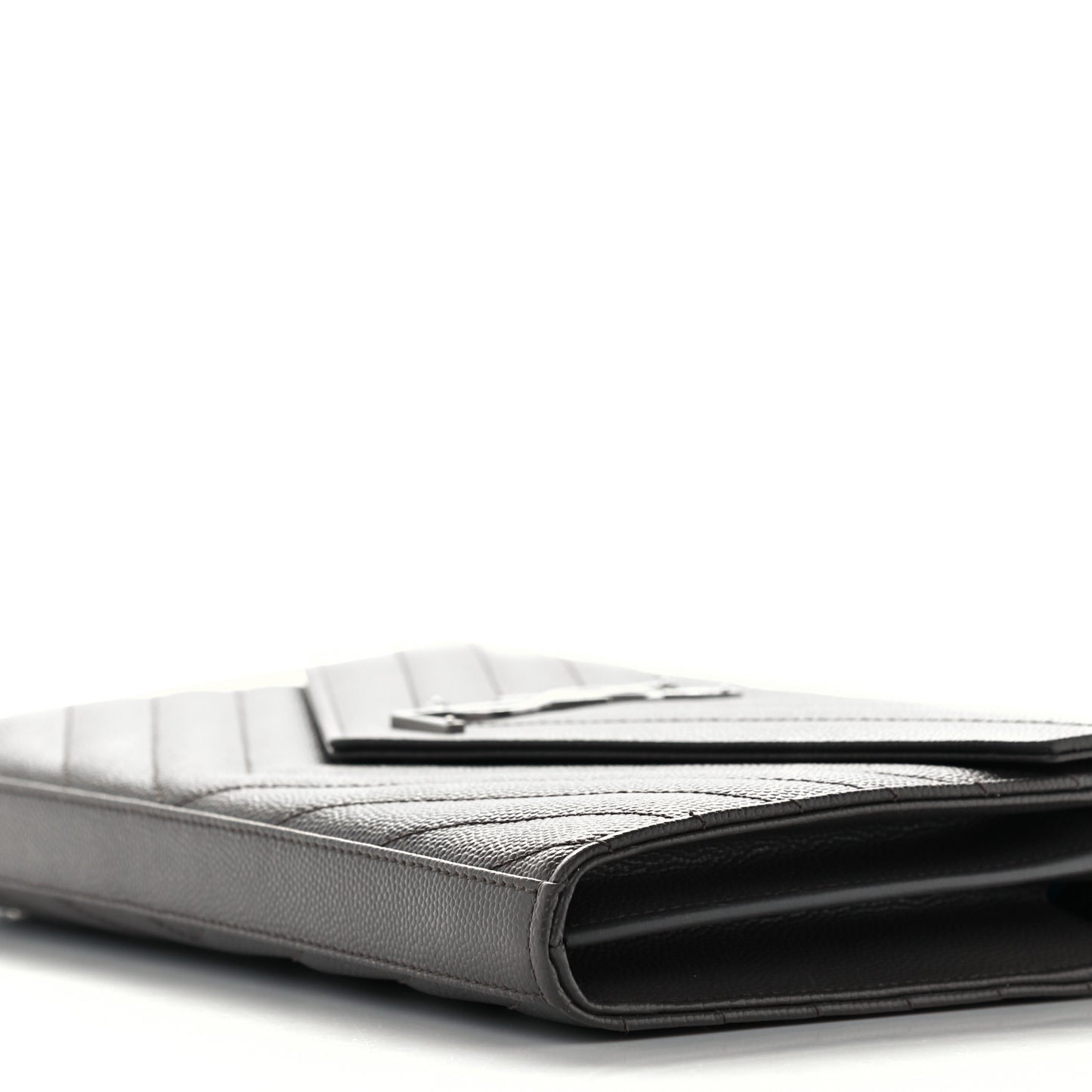 Grain De Poudre Matelasse Chevron Monogram Chain Wallet Coal