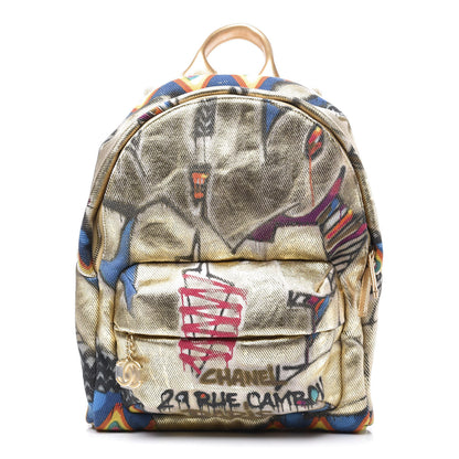 Chanel Graffiti Printed Canvas Street Spirit Backpack Multicolor 1 of 11