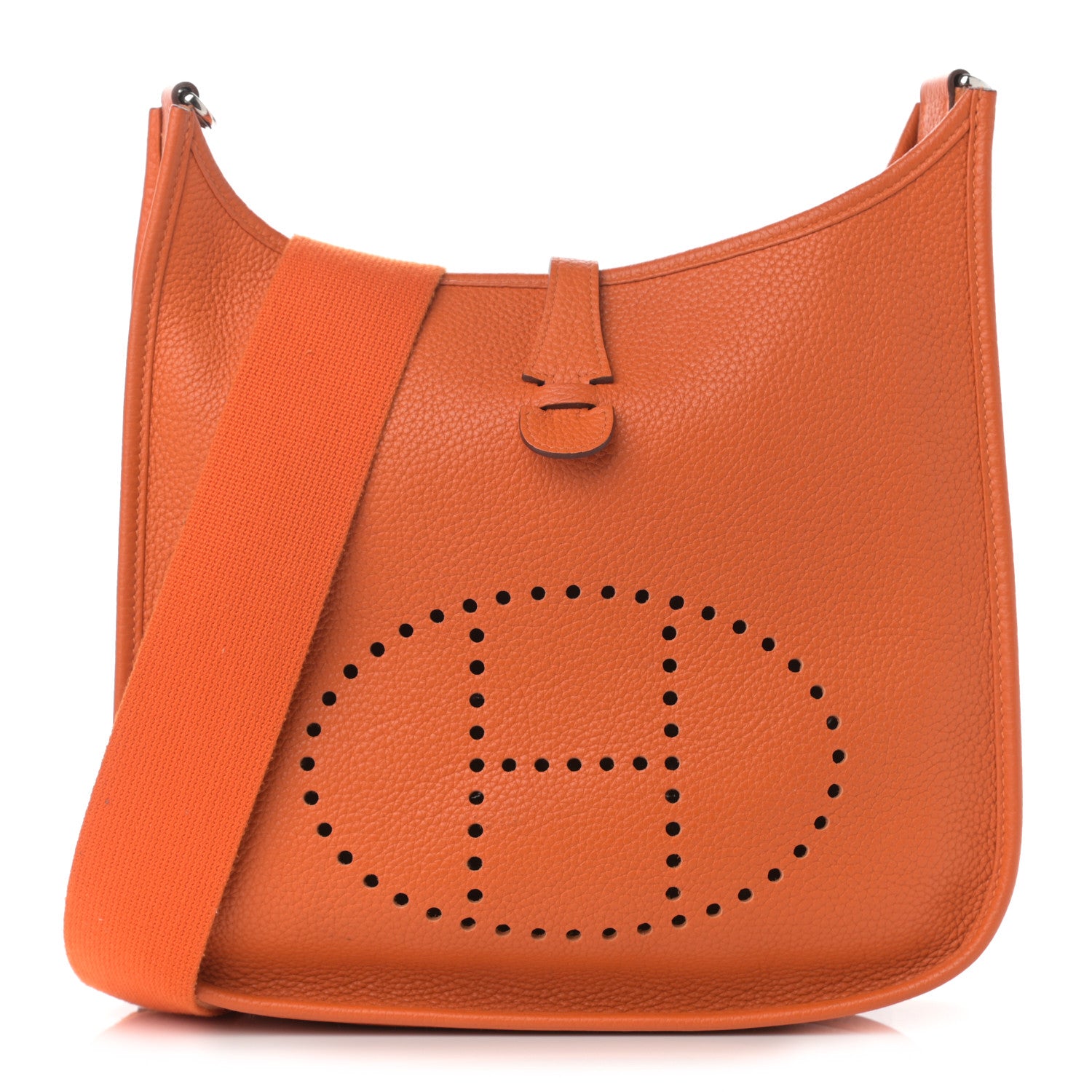 Hermes Taurillon Clemence Evelyne III PM Orange 1 of 9