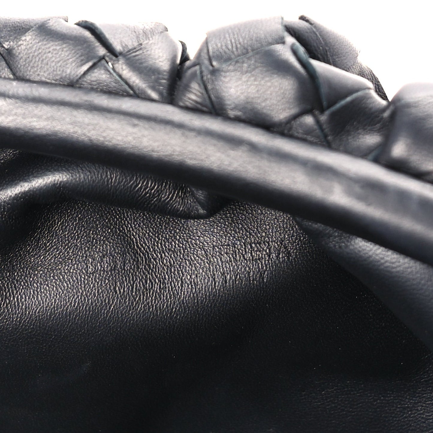Nappa Maxi Intreccio The Pouch Oversized Clutch  Black