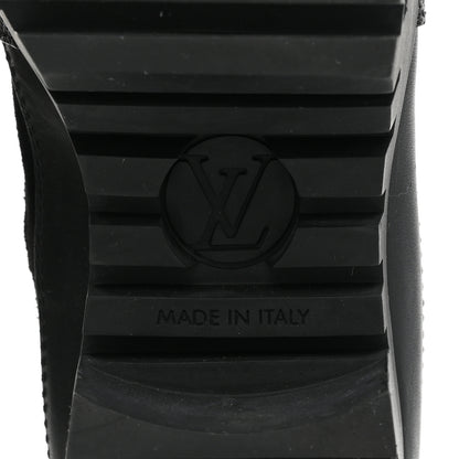 Louis Vuitton Suede Monogram Laureate Platform Desert Boots 36.5 Kaki Black 6 of 12