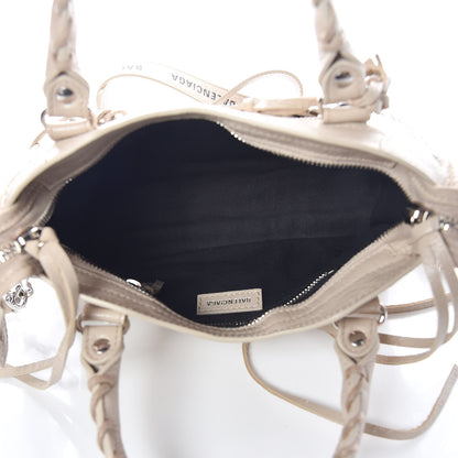 Balenciaga Agneau Classic Silver Hardware Mini City Logo Strap Beige Tapioca 7 of 11