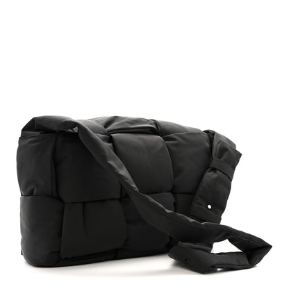 Bottega Veneta Nylon Intrecciato Padded Tech Maxi Cassette Bag Black 3 of 14