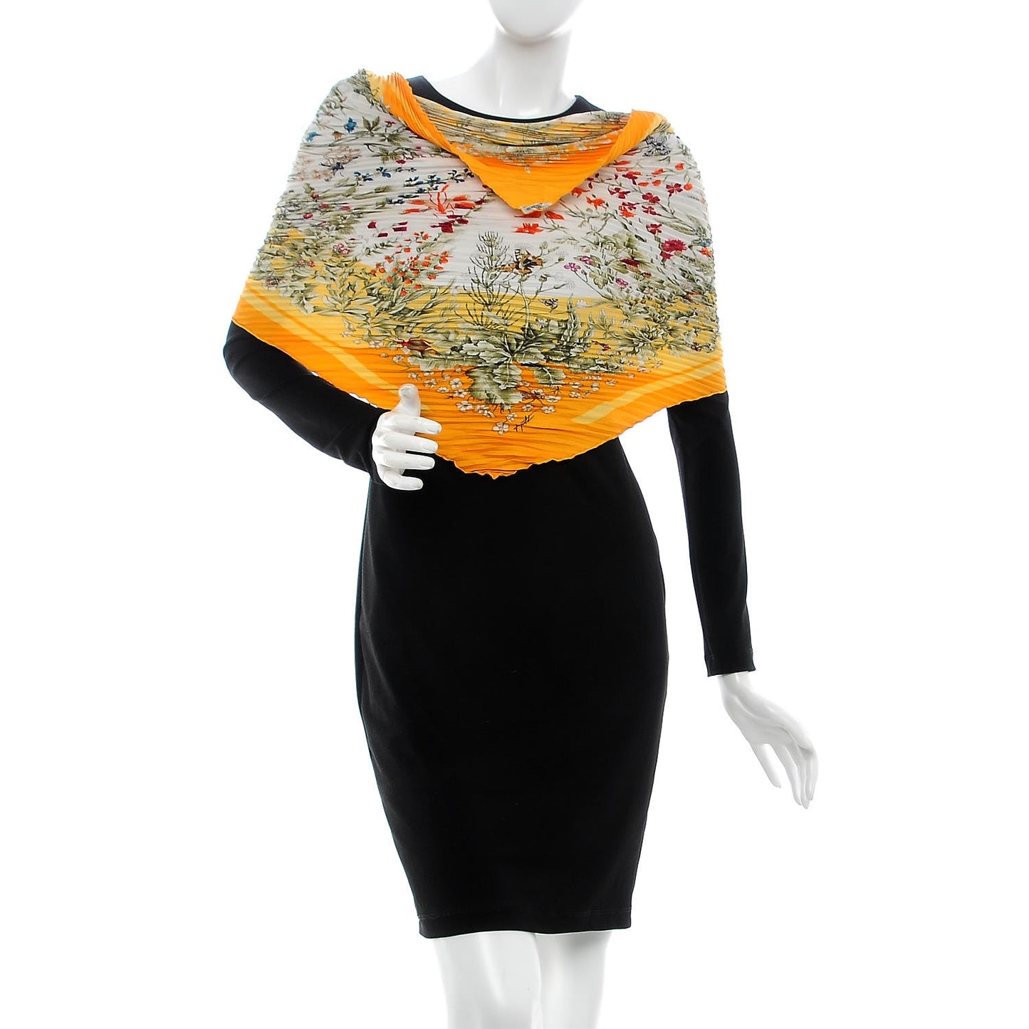 Silk La Prairie Plisse Scarf 90