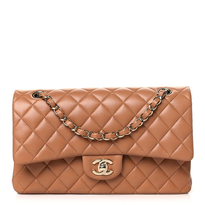 Chanel Lambskin Quilted Medium Double Flap Brown 1 of 10