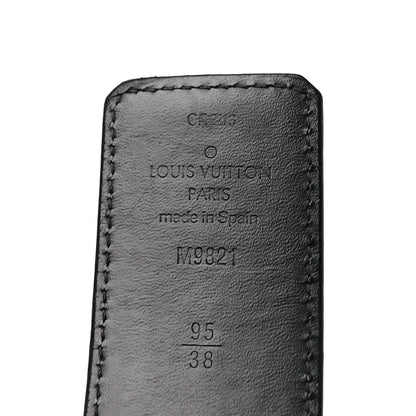 Louis Vuitton Calfskin Monogram 40mm LV Initiales Reversible Belt 95 38 Black 3 of 5