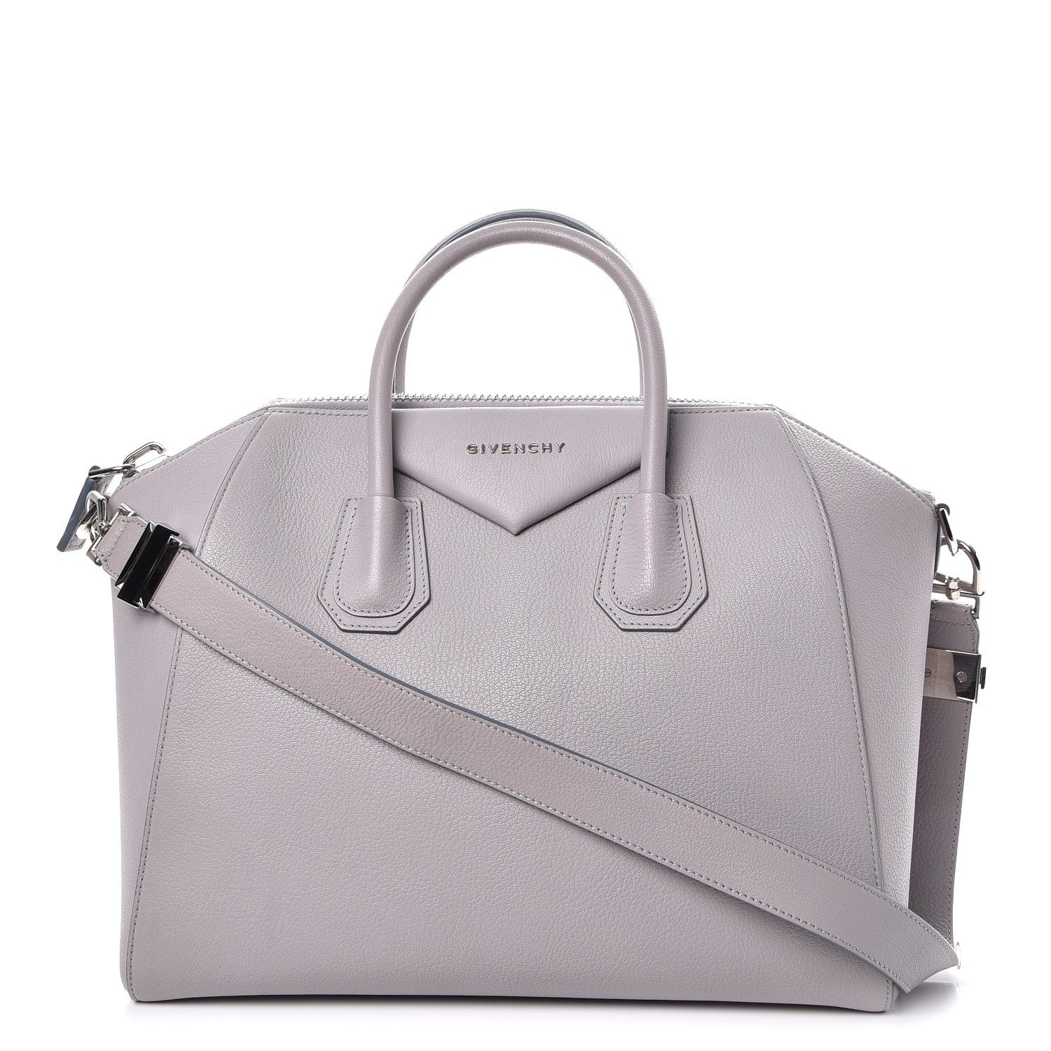 Givenchy Sugar Goatskin Medium Antigona Pearl Grey 1 of 8